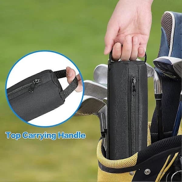 Øltaske til golfbag, 7-dåsers isoleret køletaske, tilbehør til øl og drikkevarer, køletaske, der passer til golfbagstile-FA-
