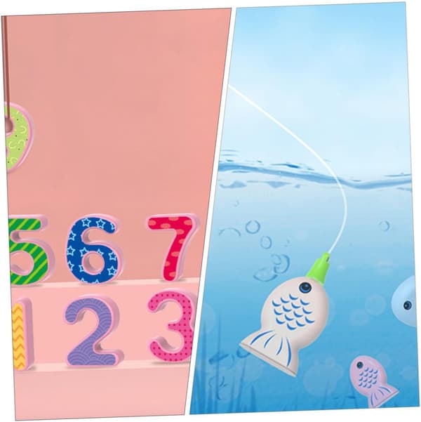 1 set fiskleksaker barnleksaker barnpussel barnleksaker magnetiskt fiske-FA-