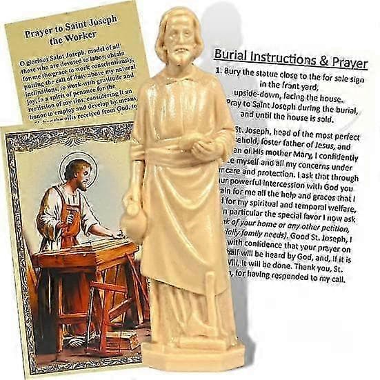 Saint Joseph staty 6cm hög Saint Joseph figur harts snickare Joseph skulptur-FA-