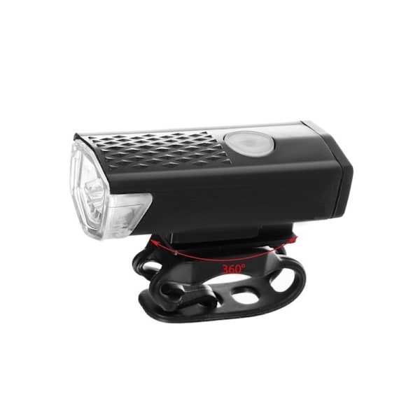 2-PAK USB Ladbar Sykkellys Foran & Bak black