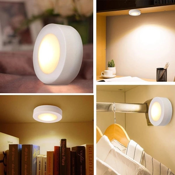 LED-spotlights 6 st med fjärrkontroller