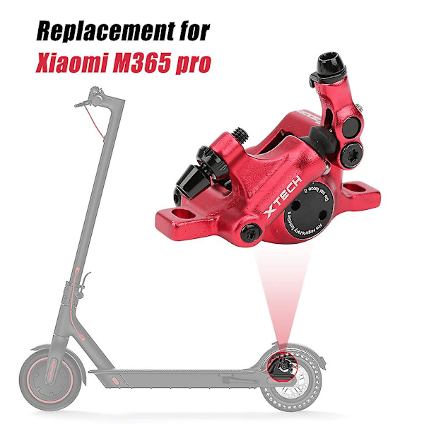 Hydraulisk skivebremsekaliper med adapter og 120 mm skiverotor til Xiaomi M365 Pro elektrisk scooter