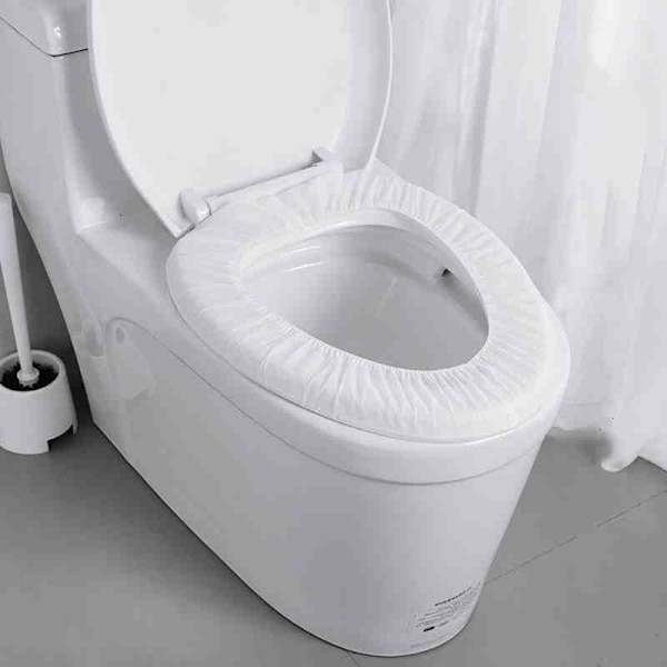 Hygiejniske Toiletklapæder - Hvid 10-pak 66