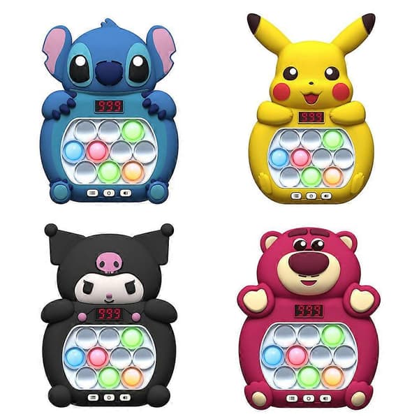 HOT Stitch Mickey Quick Push Spillekonsol Opgraderet Fingertrykskonkurrence Klem Stresslindrende Legetøj til Børn-FA-