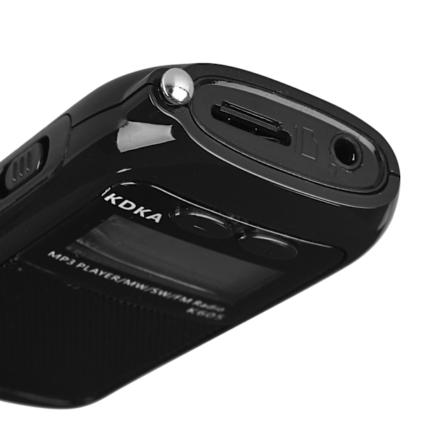 Mini MP3-soitin FM MW SW täyden kaistan radio musta radio, tallennin 1