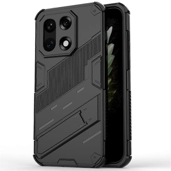 Kompatibel med OnePlus 15 5G-deksel PC + TPU støtsikkert telefondeksel med stativ-FA-