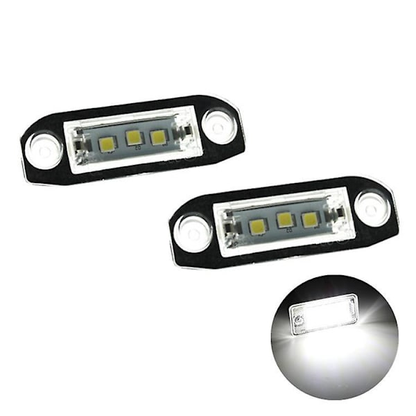 Passer til Volvo VOLVO LED-nummerpladelys S40S60S80 XC70 XC60, to styk