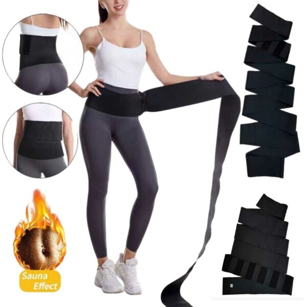Free Size Shapewear Midjetränare - Midjespännare 4m svart black