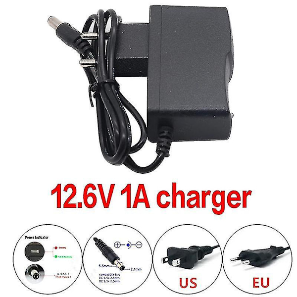 Ny bärbar Super 12v 30000mah uppladdningsbart litiumjonbatteri Kapacitet Dc 12,6v 30ah Cctv Cam Monitor + Laddare Charger x1