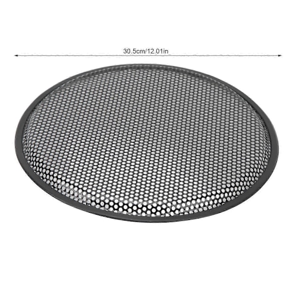 12 Tums Högtalargaller Järn Subwoofer Högtalare Cirkel Skydd Ljudnät Skydd för Bil Husbil