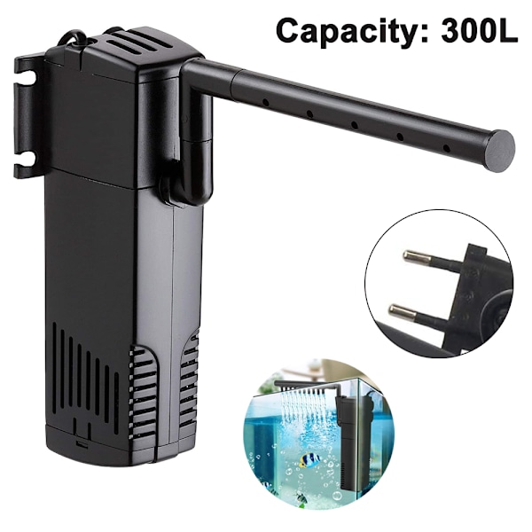 Akvarium hjørnefilter, internt filter med akvariepumpe-FA1- 300L