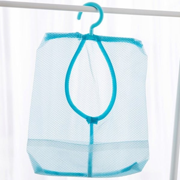 2 stk Oppbevaring Klær Klype Mesh Lomme Organizer BLÅ Blue