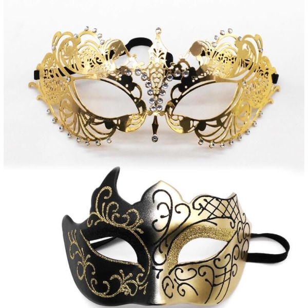 Mardi Gras-maskeraddräkter för par Style3