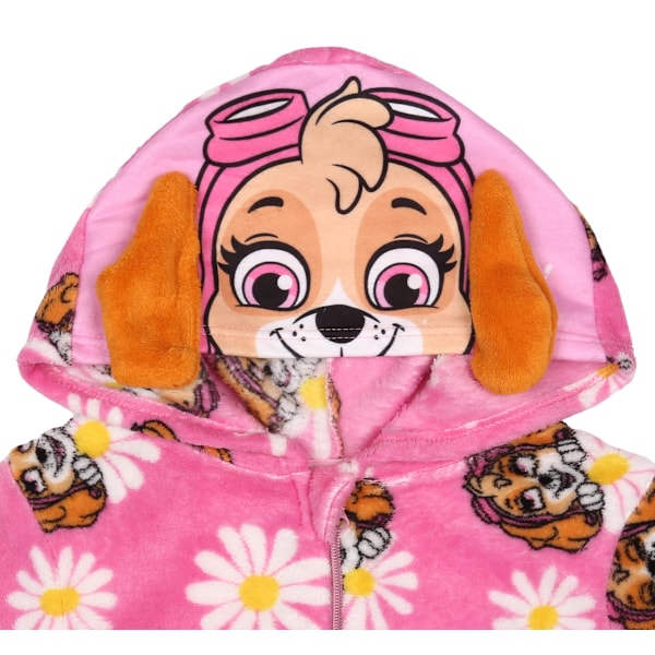 Paw Patrol Skye Rosa, Polar Fleece En-dels Pyjamas, Barn Onesie med Huva, OEKO-TEX 122 cm 122