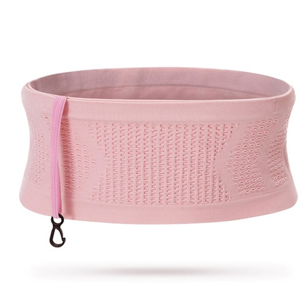Multifunktionell stickad andningsbar dold midjeväska Bärbar Swe Pink Pink S