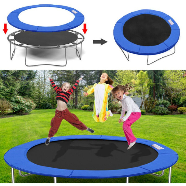 Fjærbeskyttelsespute for 305 cm trampoline - Blå