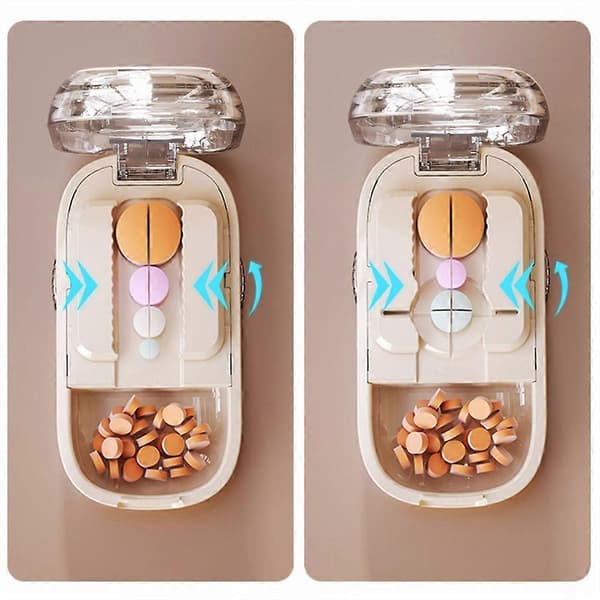 Pillekutter til små piller Justerbare fødevaregodkendte klinger i rustfrit stål til rejser og vitamintilskud-FA-