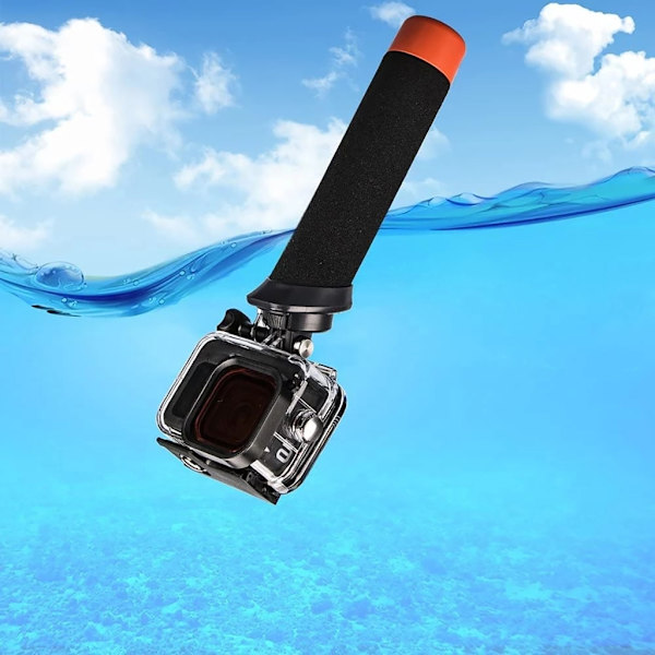 Flytende Håndtak Actionkamera Sklisikkert Håndtak med Håndleddsbånd for Gopro 10 9 8 7 6 5 Kameraer Vannsport