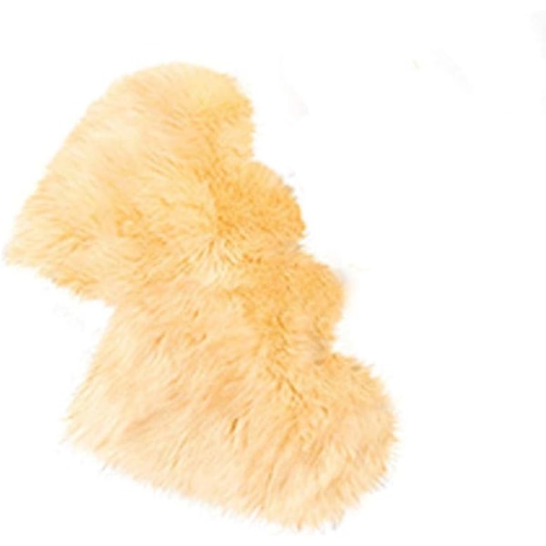 Fuskfårskinnsmatta Imitation Fleece Matta Fluffy Mjuk Långhårig