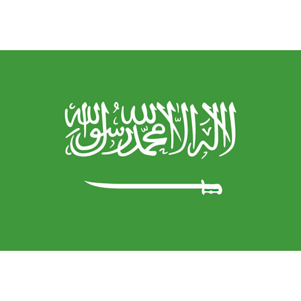 Saudi-Arabias flagg Hvit White Saudi Arabia