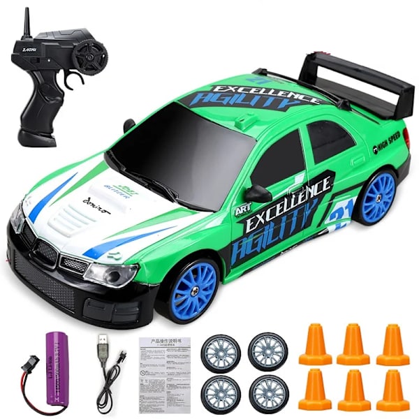 2.4G Drift RC Bil 4WD RC Drift Leksak Fjärrkontroll GTR modell AE86 Fordon Bil RC Racing Leksak för barn Julklappar 12-1B