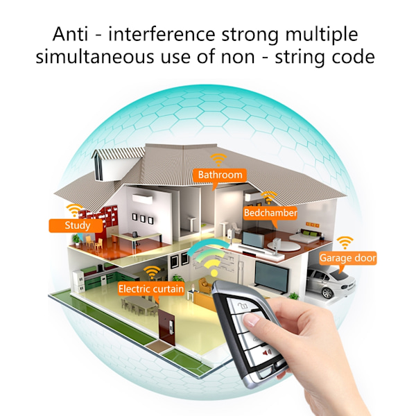 Universaali Kaukosäätimen Duplikaattori Kloonauskoodi Autonavaimen 433Mhz 4CH Langaton Relä Vastaanotin Lähetin Garageavun