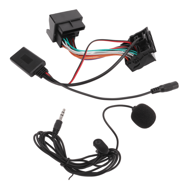 Bluetooth 5.0 Trådløs Lydadapter Aux-inngangskabel med Mikrofonutskifting for Ford Focus Mondeo Fiesta Fusion 6000CD 0.2