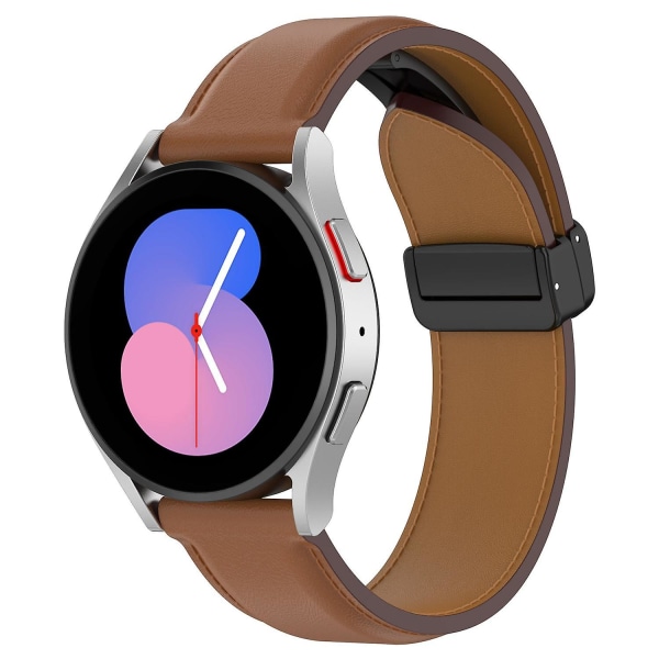 20 mm:n taittuva nahkaranneke Samsung Galaxy Watch6 40 mm 44 mm/Watch6 Classic 43 mm 47 mm -kellolle