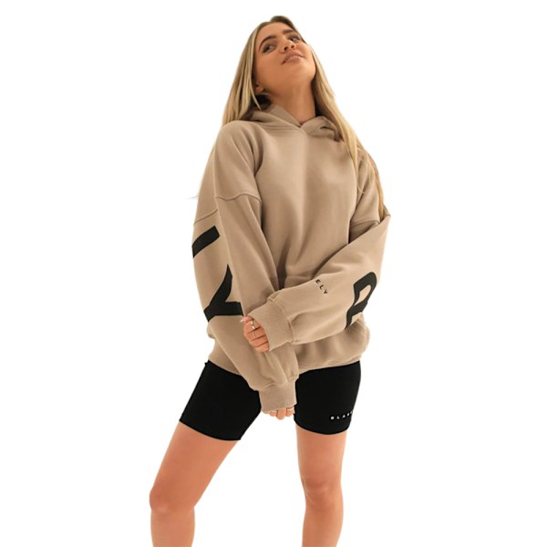 Blakely Hoodies Dam Huppari Pitkähihainen Pusero Jumper Rent Casual Toppar Khaki Khaki Khaki 2XL