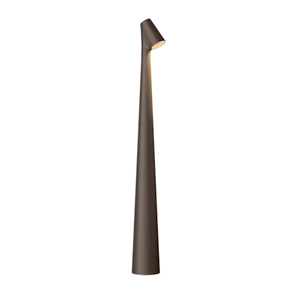 Elegant Slank Konisk Stam Bordslampe Bærbar & Justerbar LED Skulptur Lys Black