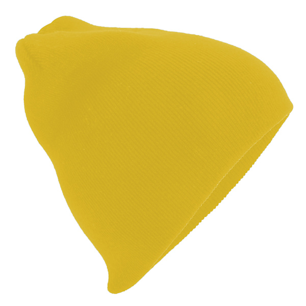 Beechfield Enfarvet Simpel Strikket Vinterhue i En Størrelse Gul One Size Yellow