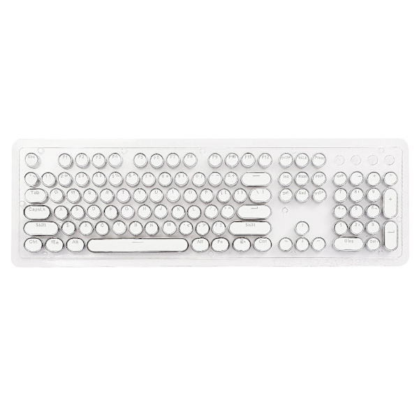 Gjør-det-selv for Key Cap Retro Steam Punk Skrivemaskin Mekanisk tastatur Keycap 104 87 Standardtaster for Gaming Gamer Keyboard