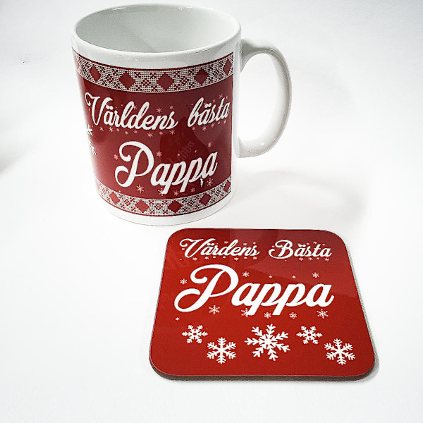 Pappa Mugg + Underlägg vinterpaket: Världens bästa Pappa 360