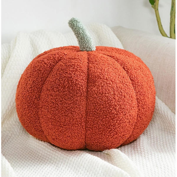 Halloween-kurpitsa tyyny plyysi sisustus punainen