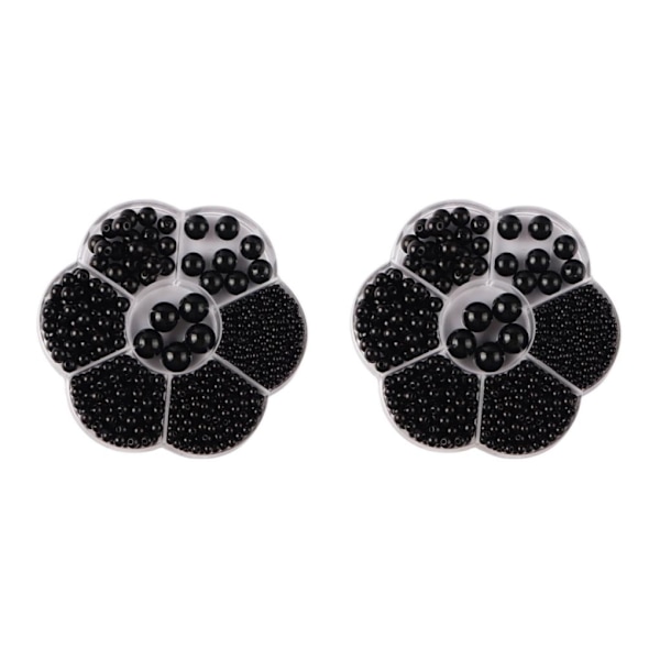 1/2/3/5 1150 st DIY-pärlor för att göra vackra smycken - svart black 2PCS