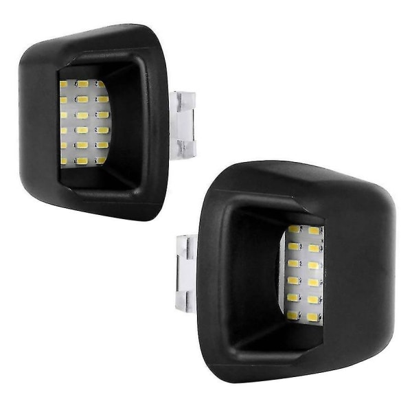 Navara D40 2004-2018 LED-nummerpladelys - direkte pasform alternativ black