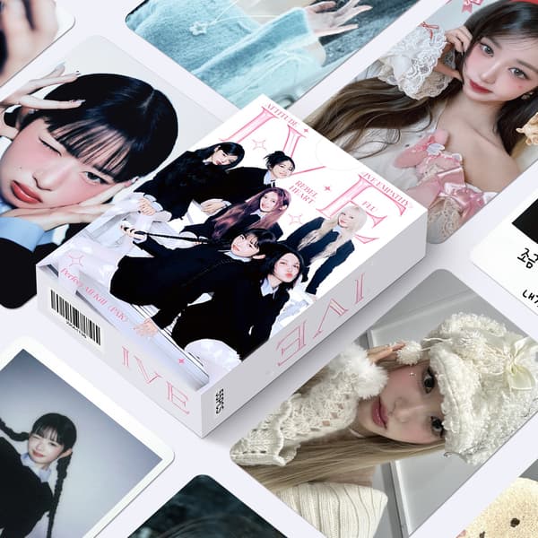 55 IIVE Mini Album 3:e album IVE EMPATHY K-POP Merchandise LOMO samlarkort-FA-