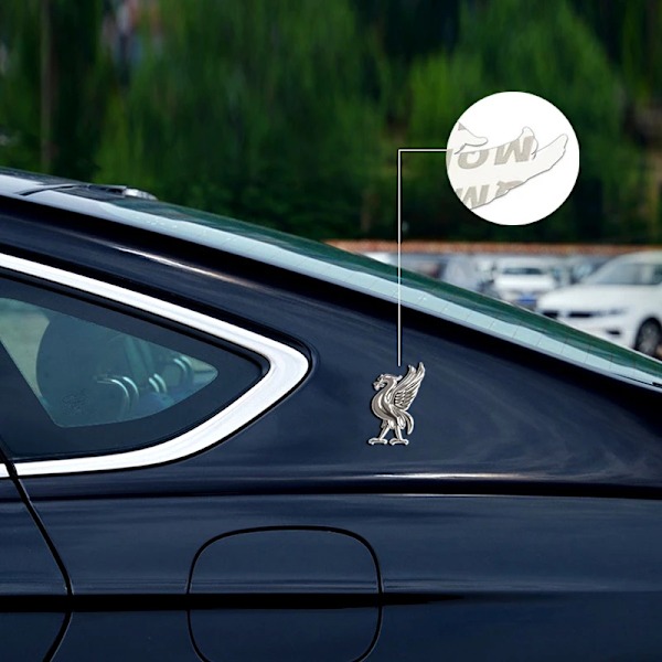 Luova lintu autotarra tunnus Liverpool FC League jalkapalloseura joukkuelogo Liverbird symboli merkki itseliimautuva autotarra-FA5- Gold