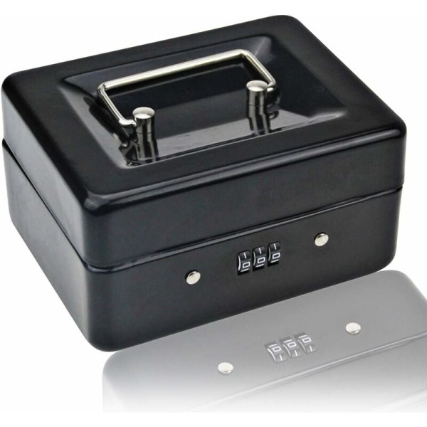 Liten myntbox med kombinationslås – Hållbar myntbox i metall