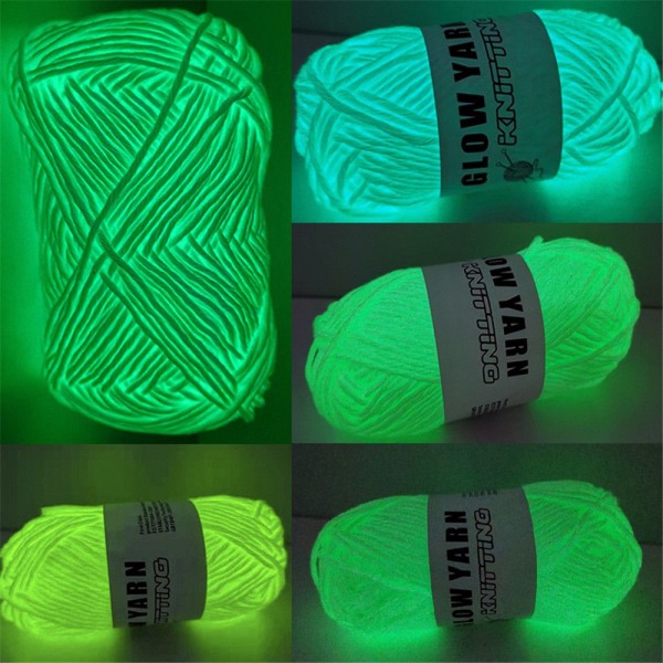 Luminous Chunky Yarn Glow in the Dark G005 G005