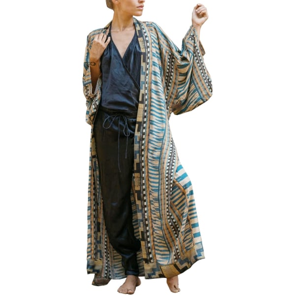 Kvinners Boho Cardigan Strandkjole Cover Up