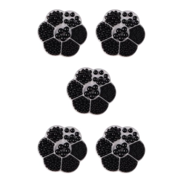 1/2/3/5 1150 stycken DIY-pärlor til smykkefremstilling, sort black 5PCS
