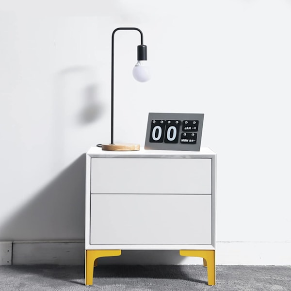 Sett med 4 Møbelbein, Belastning opptil 800 kg, 10 cm Moderne Metallbordbein i Trekantform, Hårfeste Møbelbein for Skap, Sofa, Gull
