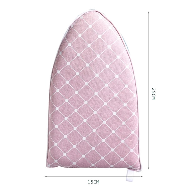 Mini Strykbräda Sleeve Pad Bärbar Små järn Bordsställ Stryktillbehö Pink Grid