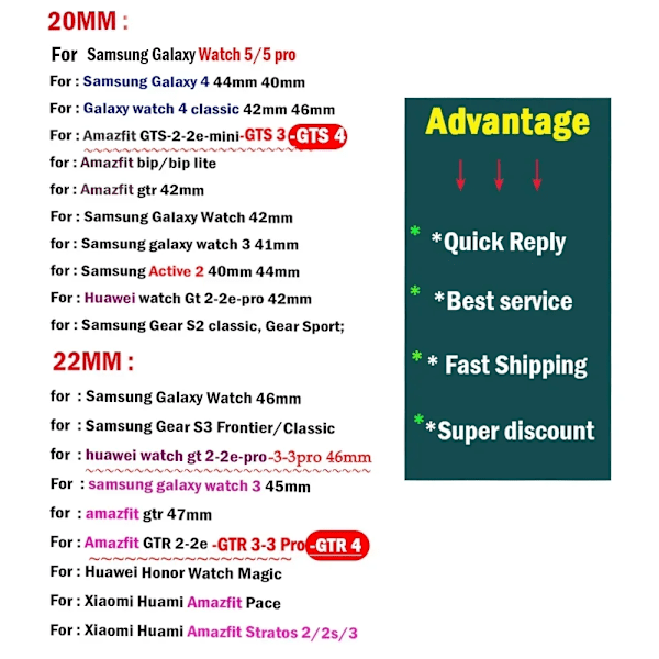 20mm/22mm Milanese-ranneke Amazfit GTS/4/2/2e/3/GTS2 Mini/GTR 47mm/GTR 4/3/ Pro Metal-kellohihnalle Amazfit bip /U/S/lite rem Lasiväri 20mm Glass Green