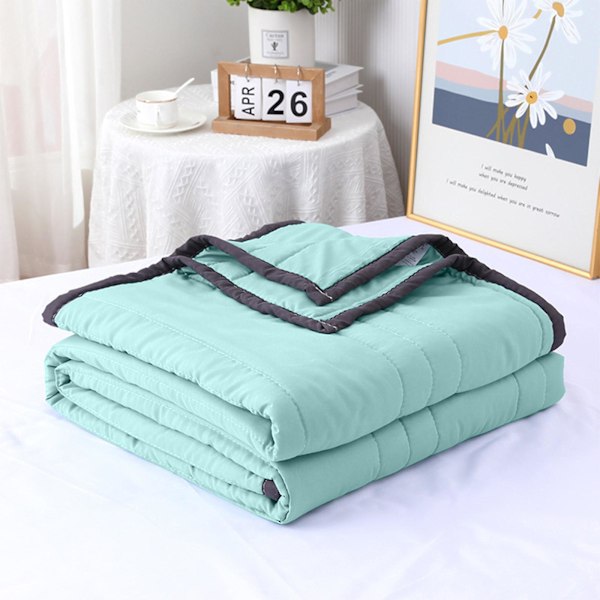Sommarkyltäcke för varma sovande och nattsvett, svalkande täcke - Dubbelsidig kalleffektfilt Cooler Fiber, isfilt för hela säsongen Blue