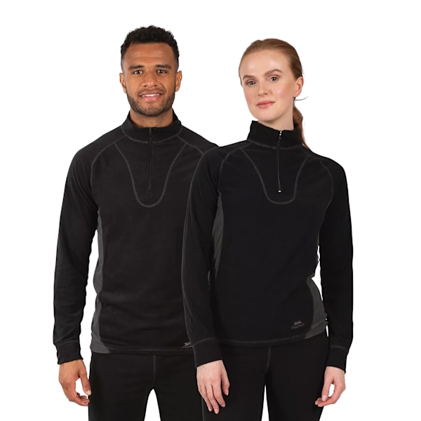 Trespass Unisex Thriller Termisk Topp och Byxa Set XS Svart Black-FA5- Black XS
