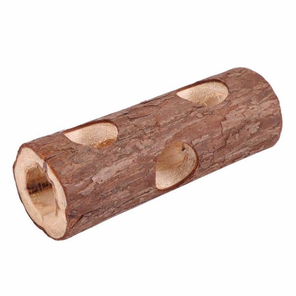 2.2 * 5.9 Inch Animal Mice Tunnel Natural Wooden Exercise Tube