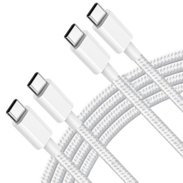 (2-pack) Samsung kompatibel USB-C till USB-C kabel, 2M (1-PACK) 2 meter