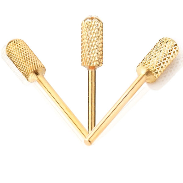 Sähköviilan terät - 3 kokoa - Pyöristetyt - Drillbits Gold Gold Fin grit